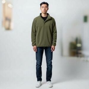 SALE!!! EUC 32° Degrees Heat Sz. S Olive‎ Green Unlined Long Sleeve Top.